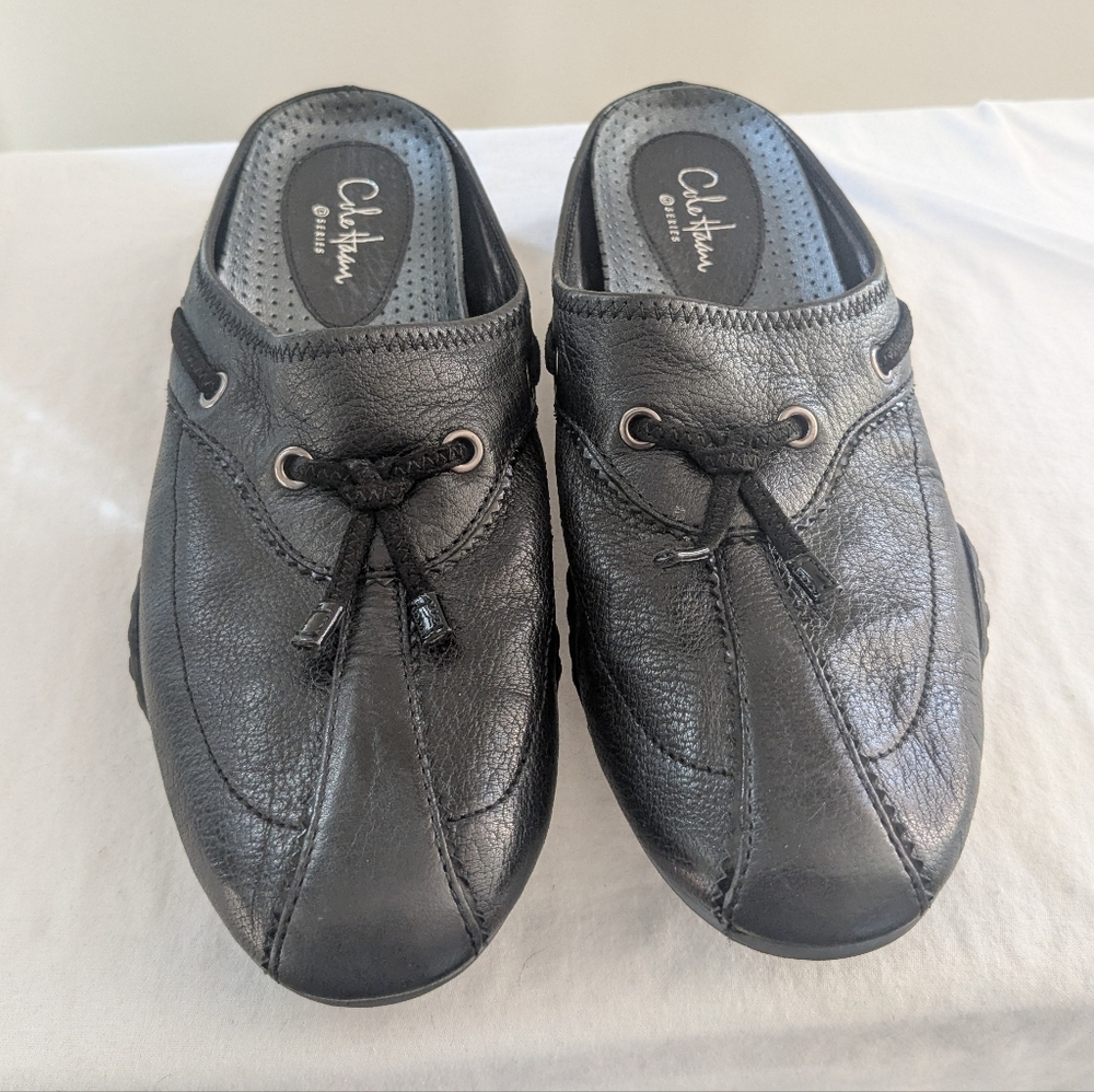 Cole Haan Nikeair Leather‎ Slip On Shoes Mules Casual  - Size 7